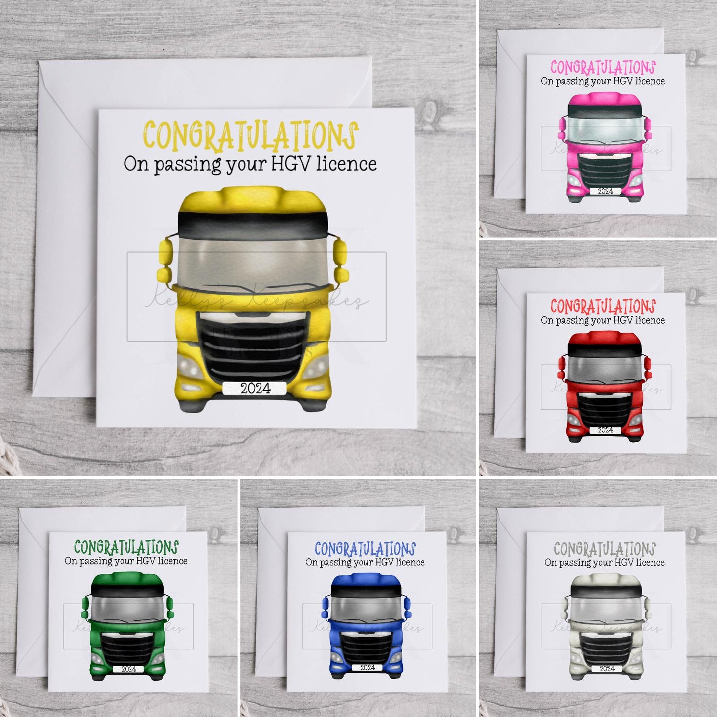 Personalised Passed Lorry Driving Test Card HGV License Congratulations Card New Lorry Driver Card 1st Lorry Driving Job Gift Class 1 Driver
