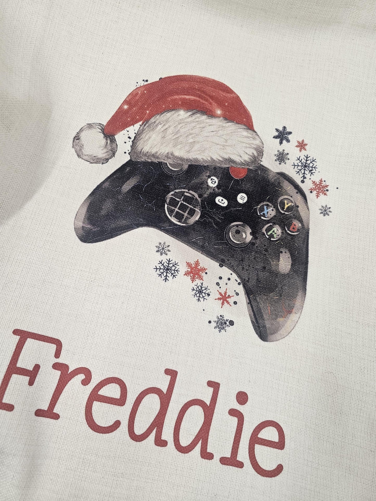 Gamer personalised Christmas sack -Gamer boy -Gamer girl - For him for her - Teenager - Custom Gamer Santa Sack - Gift Bag