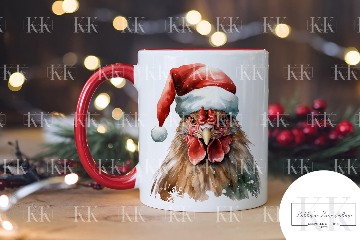 Christmas Farm Animal Personalised Mug - Farm Yard - Cow - Pig - Duck - And More - Stocking Filler- Animal Mug - For him - for her