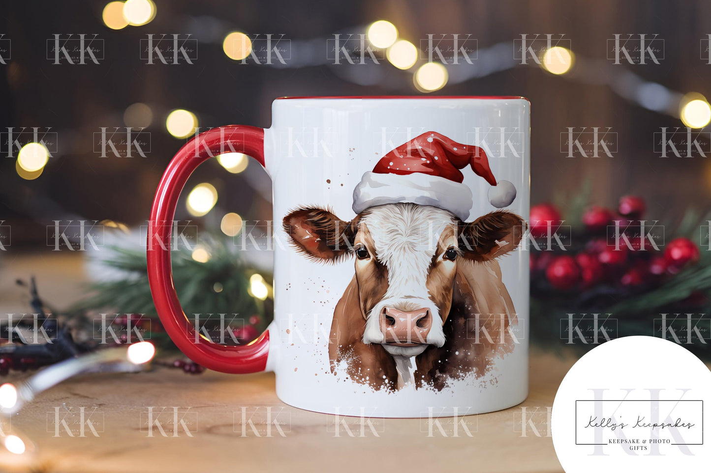 Christmas Farm Animal Personalised Mug - Farm Yard - Cow - Pig - Duck - And More - Stocking Filler- Animal Mug - For him - for her