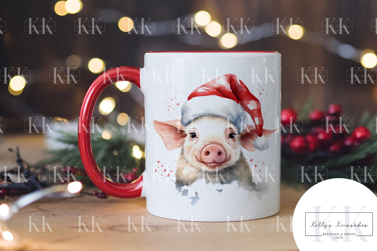 Christmas Farm Animal Personalised Mug - Farm Yard - Cow - Pig - Duck - And More - Stocking Filler- Animal Mug - For him - for her