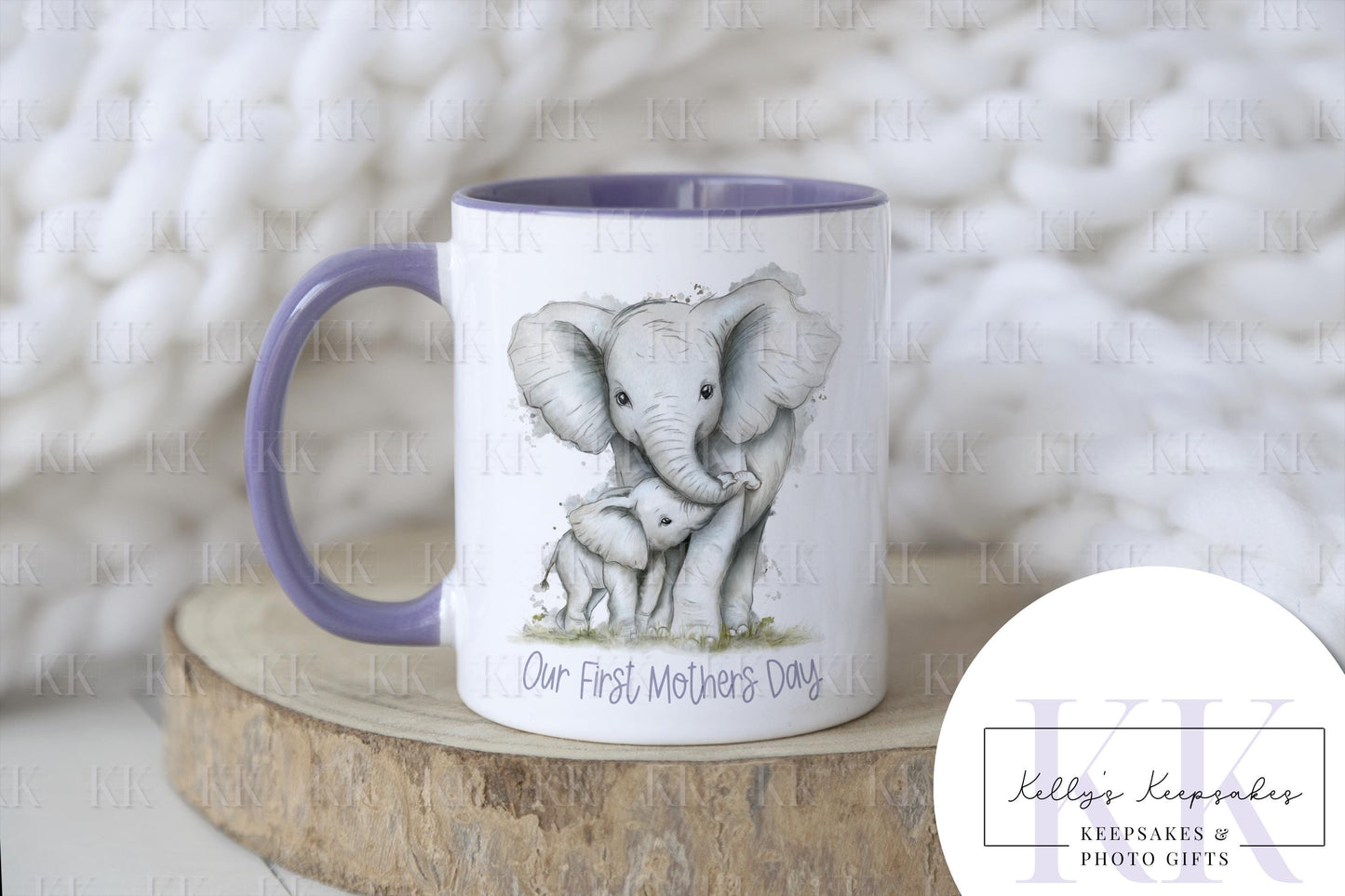Mother & Baby Elephant - Mothers Day - Mug - Bag - Cushion - Gift for Her - Gift For Mum - Elephant Lover