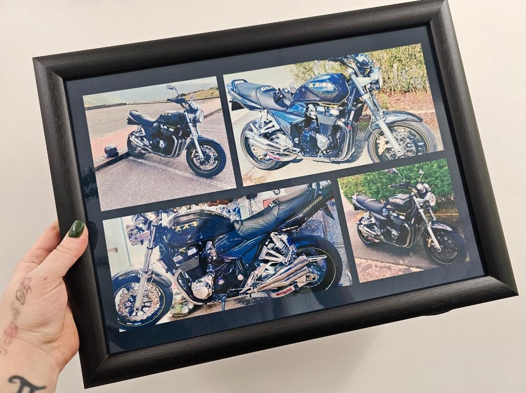 Personalised Photo Collage Laptray - Upto 8 Photos - Bean Bag Base - Personalised Gift