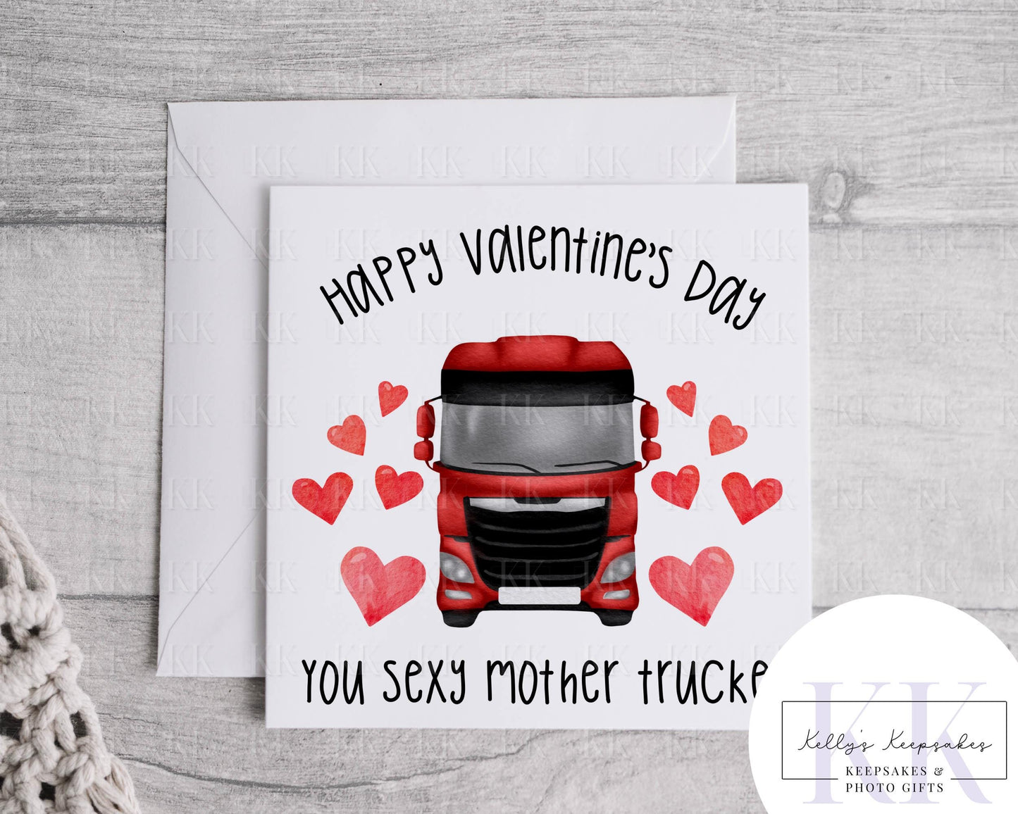 Lorry Driver Valentines Day Card - You Sexy Tang - Trucker Valentines Card - Valentines Day Card - Mother Trucker - Trucking love you