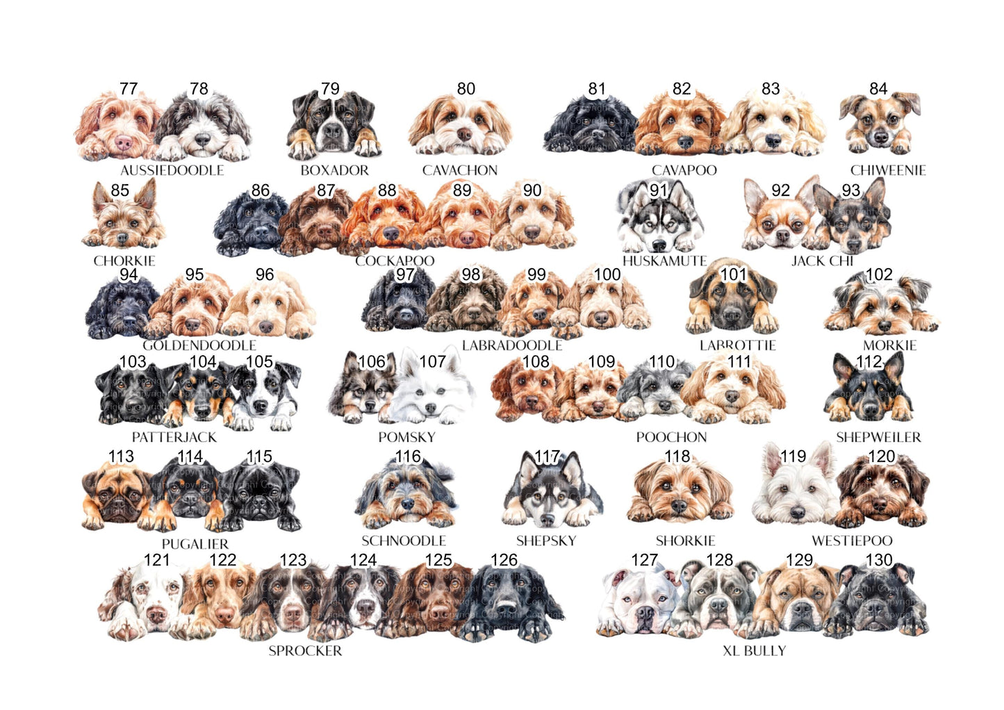 I woof you mummy - Dog Mother's Day Gift - Father's Day Gift - For Mummy - For Daddy - Different Breeds - From Dog Gift