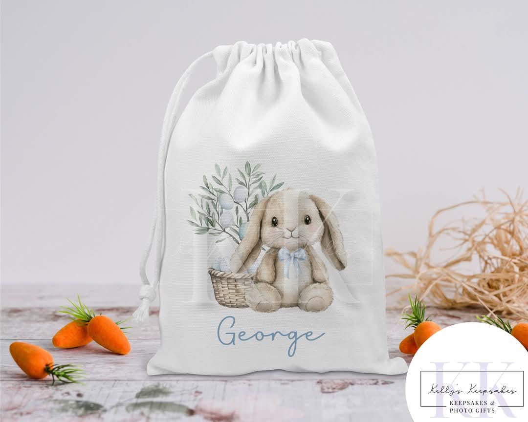 Easter Bunny Personalised Sack - Gift Bag - Personalised Sack - Easter Gift - Personalised Easter - Easter Rabbit