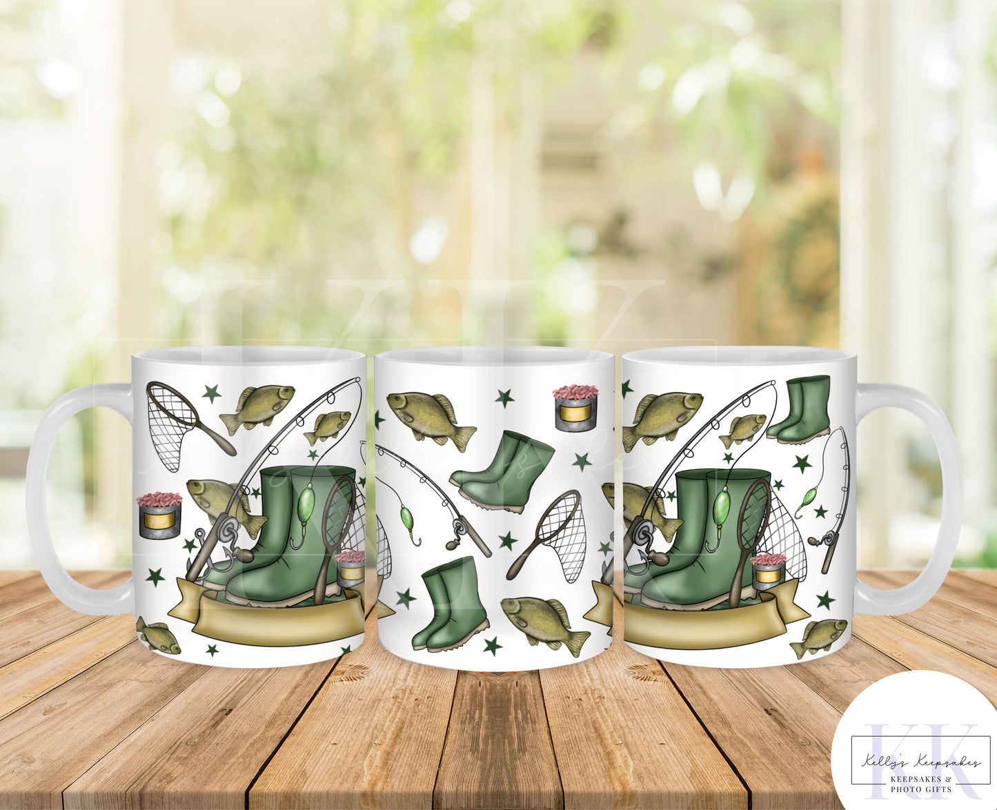 Personalised Fishing Mug - Fathers Day - Fishing Gift - Fishers Gift - Gift for him - Dad - Grandad
