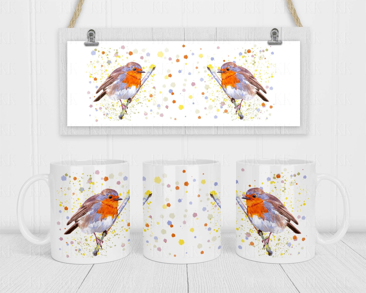 Robins appear when loved ones are near mug - Robin Mug - Text or no text