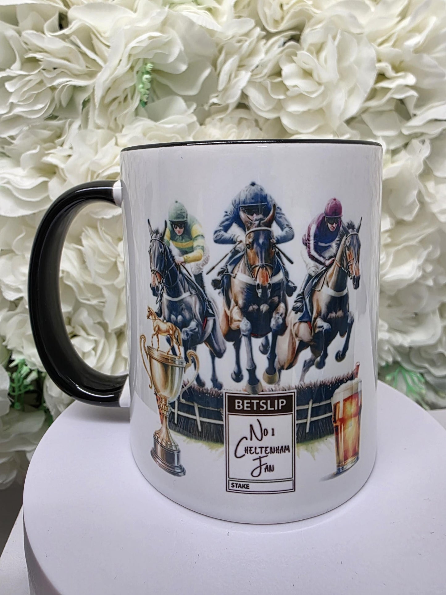 Horse Racing Mug - Horse Races - Betting Slip - Race Horse - Gift for him - Fathers Day - Custom Note