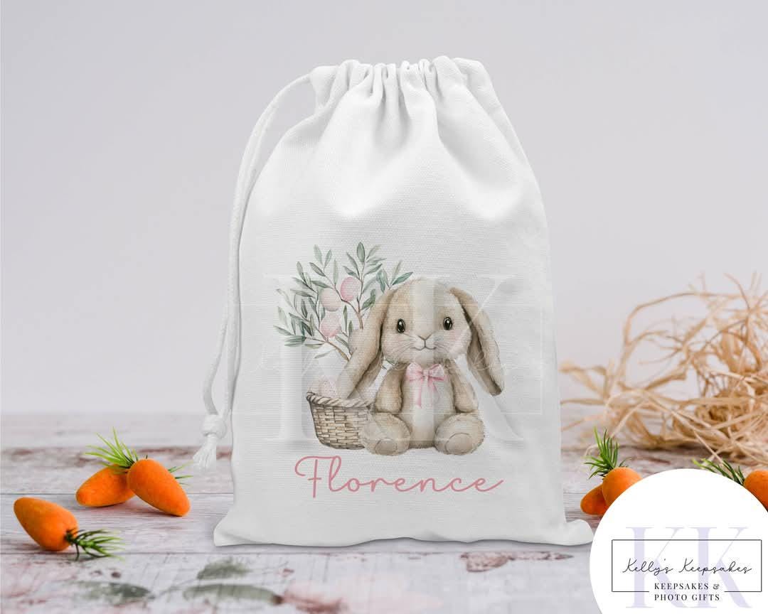 Easter Bunny Personalised Sack - Gift Bag - Personalised Sack - Easter Gift - Personalised Easter - Easter Rabbit