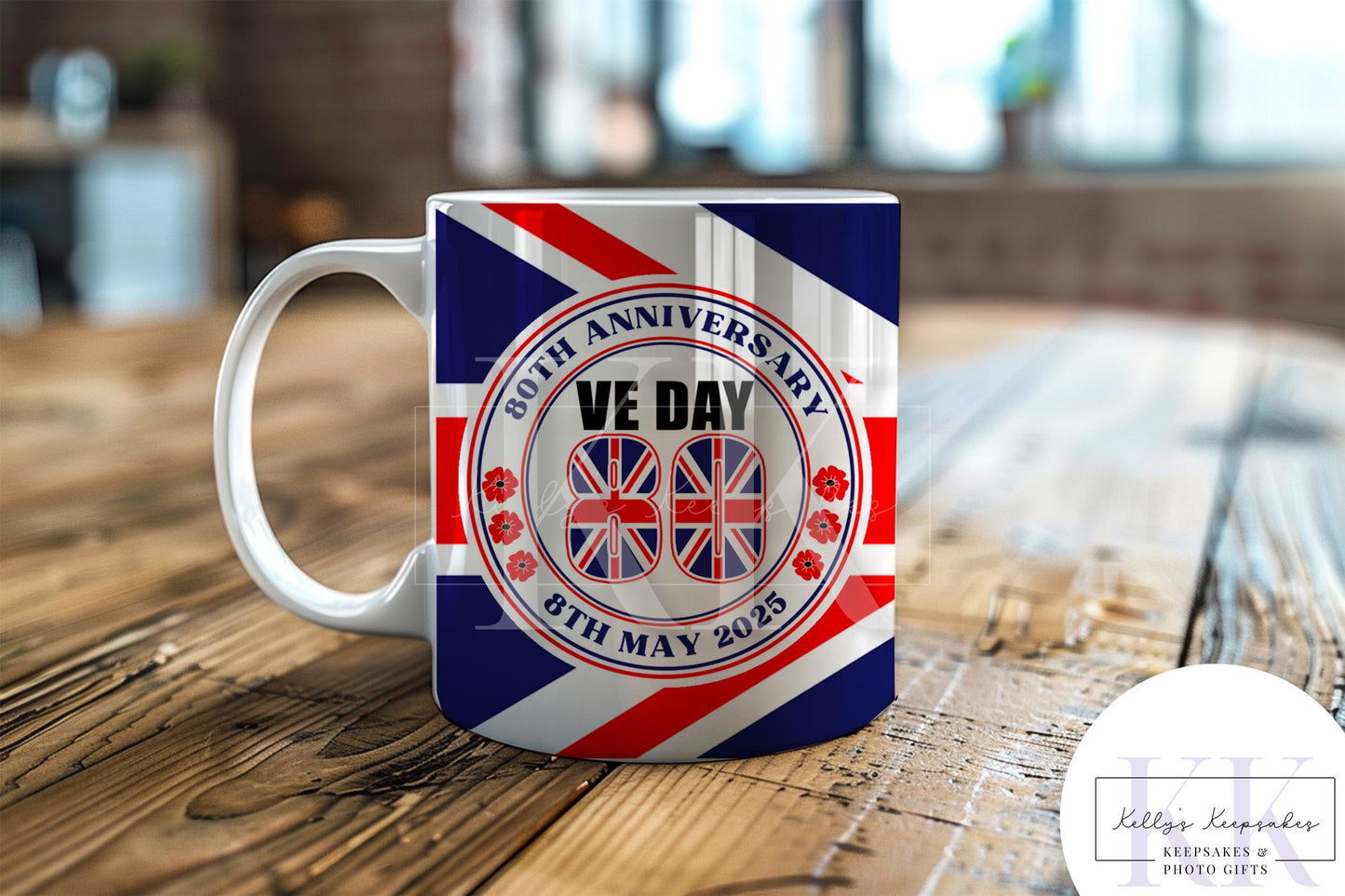 VE Day 80th Anniversary Mug - VE Day 2025 - Veterans 80th anniversary - Souvenir Gifts