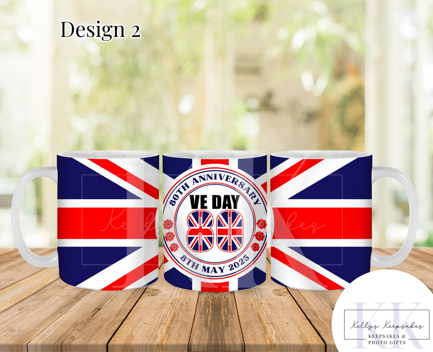 VE Day 80th Anniversary Mug - VE Day 2025 - Veterans 80th anniversary - Souvenir Gifts