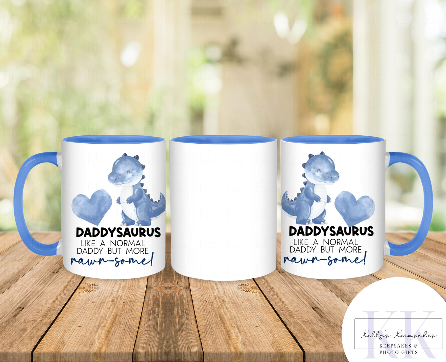 Daddysaurus Mug – Father’s Day Gift for Dad – Cute Dinosaur Coffee Cup – Like a Normal Daddy But More Rawr-some - Gift for him