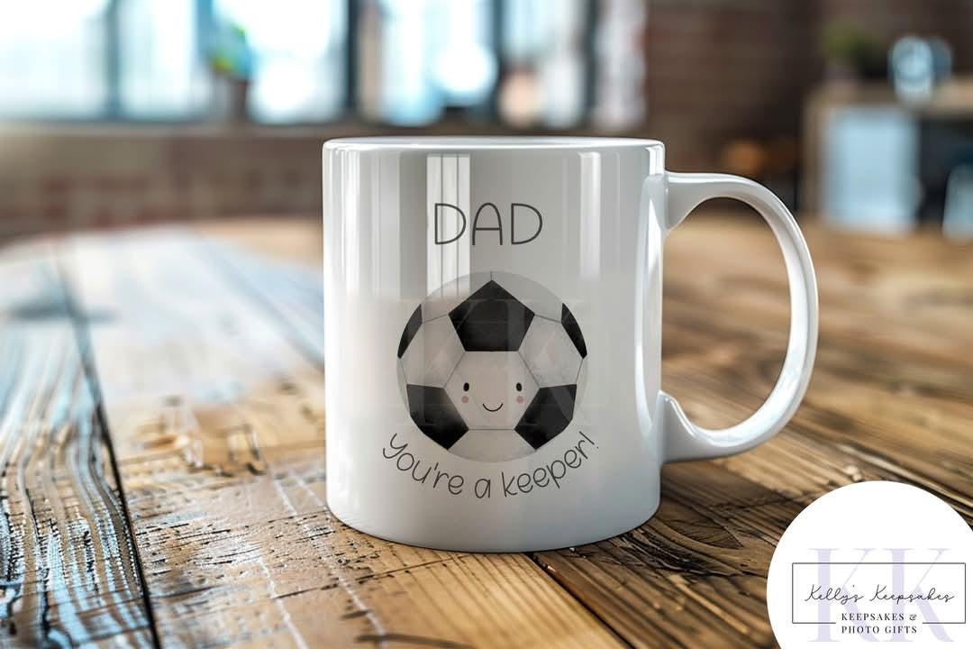 Sport Ball Pun Father's Day Mug - Sports Dad - Father's Day- Rubgy - Football - Tennis - cricket - Golf - Joke Gift - Dad joke