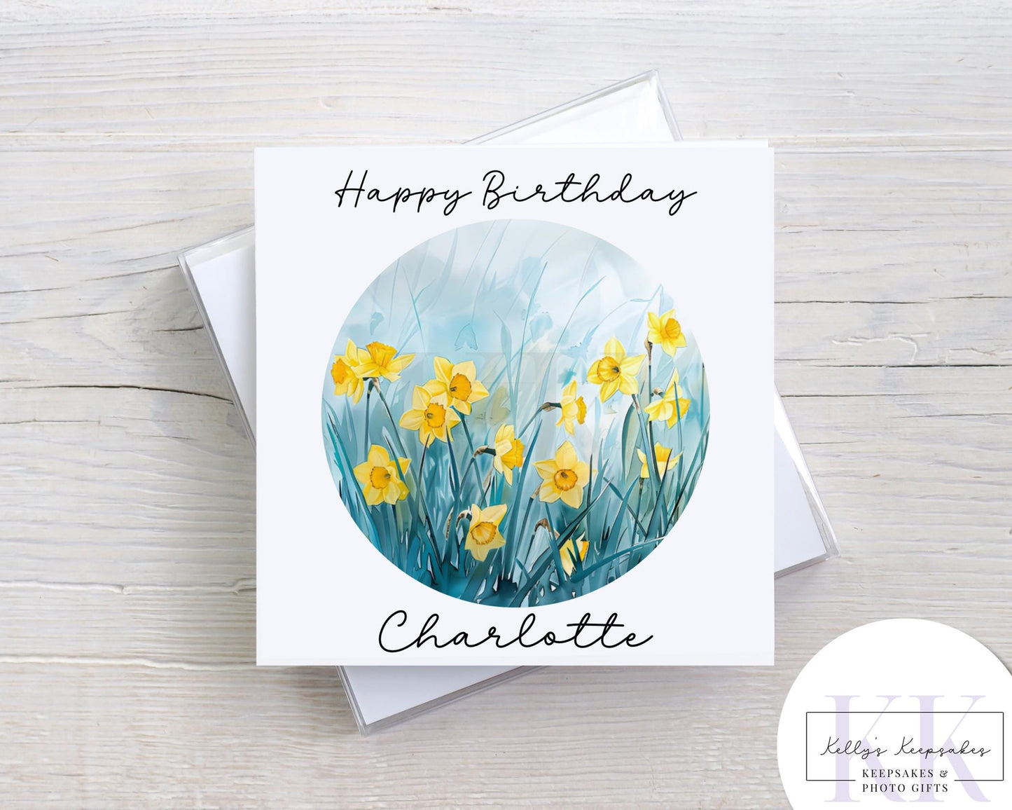 Birth Month Flowers Personalised Birthday Greeting Card - Birthday Card - Flower of month - Occasion Card - Card for her