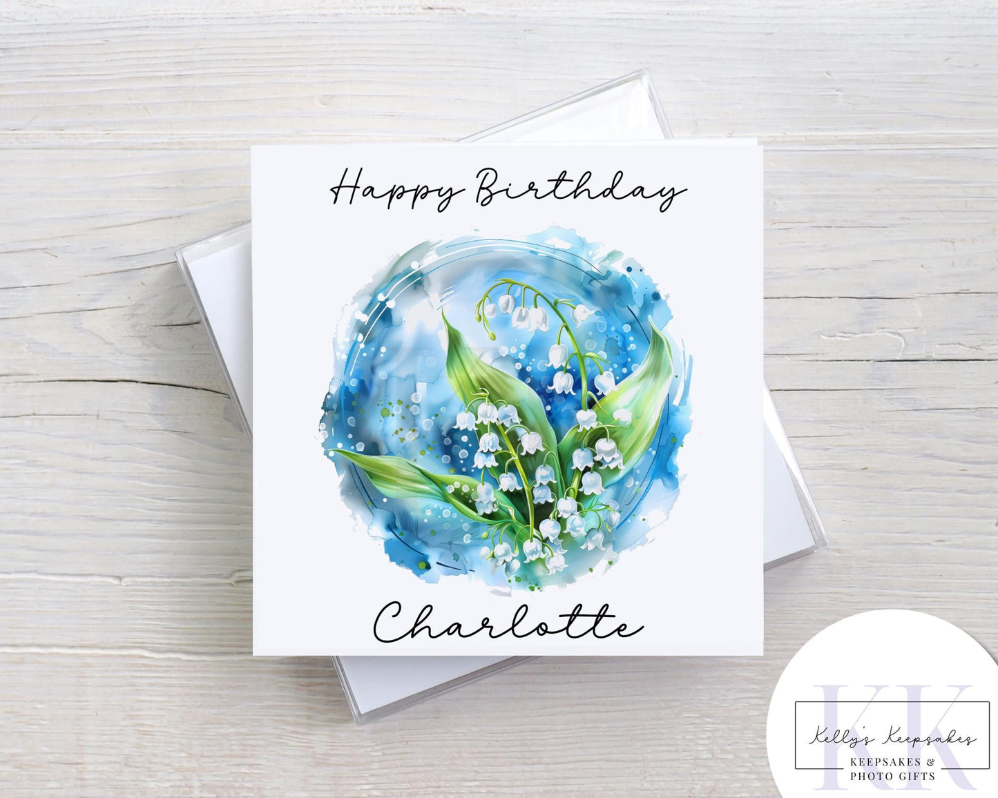 Birth Month Flowers Personalised Birthday Greeting Card - Birthday Card - Flower of month - Occasion Card - Card for her
