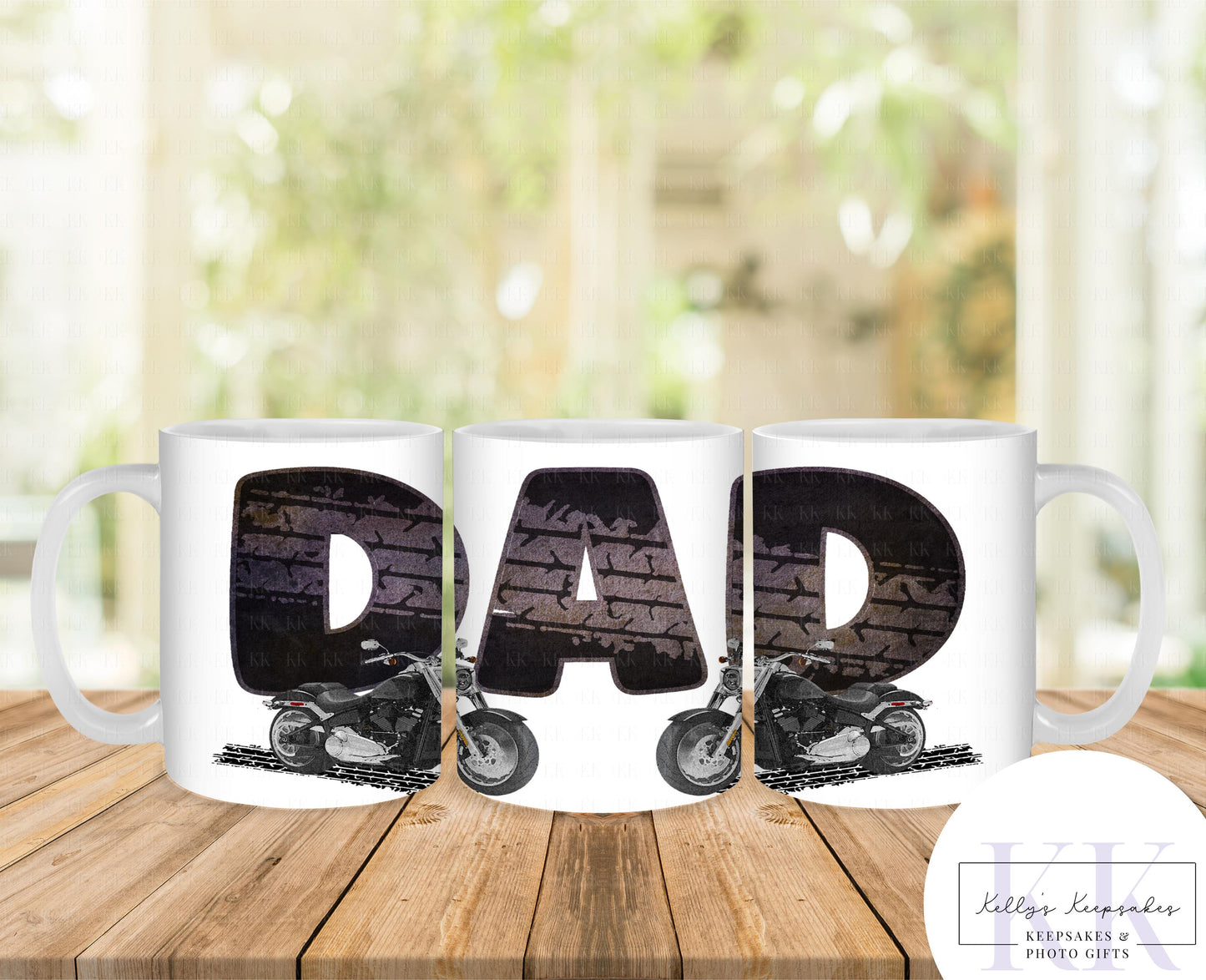 Biker Dad Mug – Father’s Day Gift – Motorcycle Lover Mug – 11oz Coffee Cup for Dad - Gift for him
