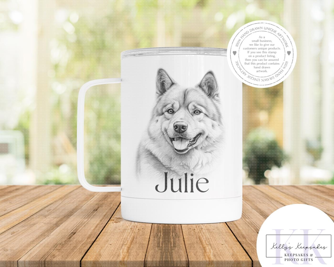 Personalised Sketchy American Akita - Cushion - Mug - Travel Mug - Shopping Bag - Hot Water Bottle - Various Items - Personalised Gifts