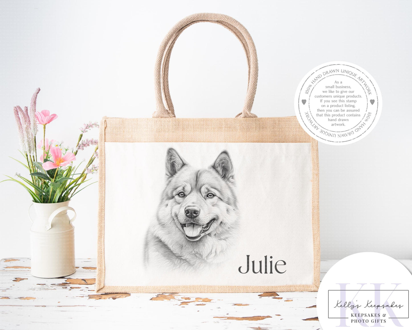 Personalised Sketchy American Akita - Cushion - Mug - Travel Mug - Shopping Bag - Hot Water Bottle - Various Items - Personalised Gifts