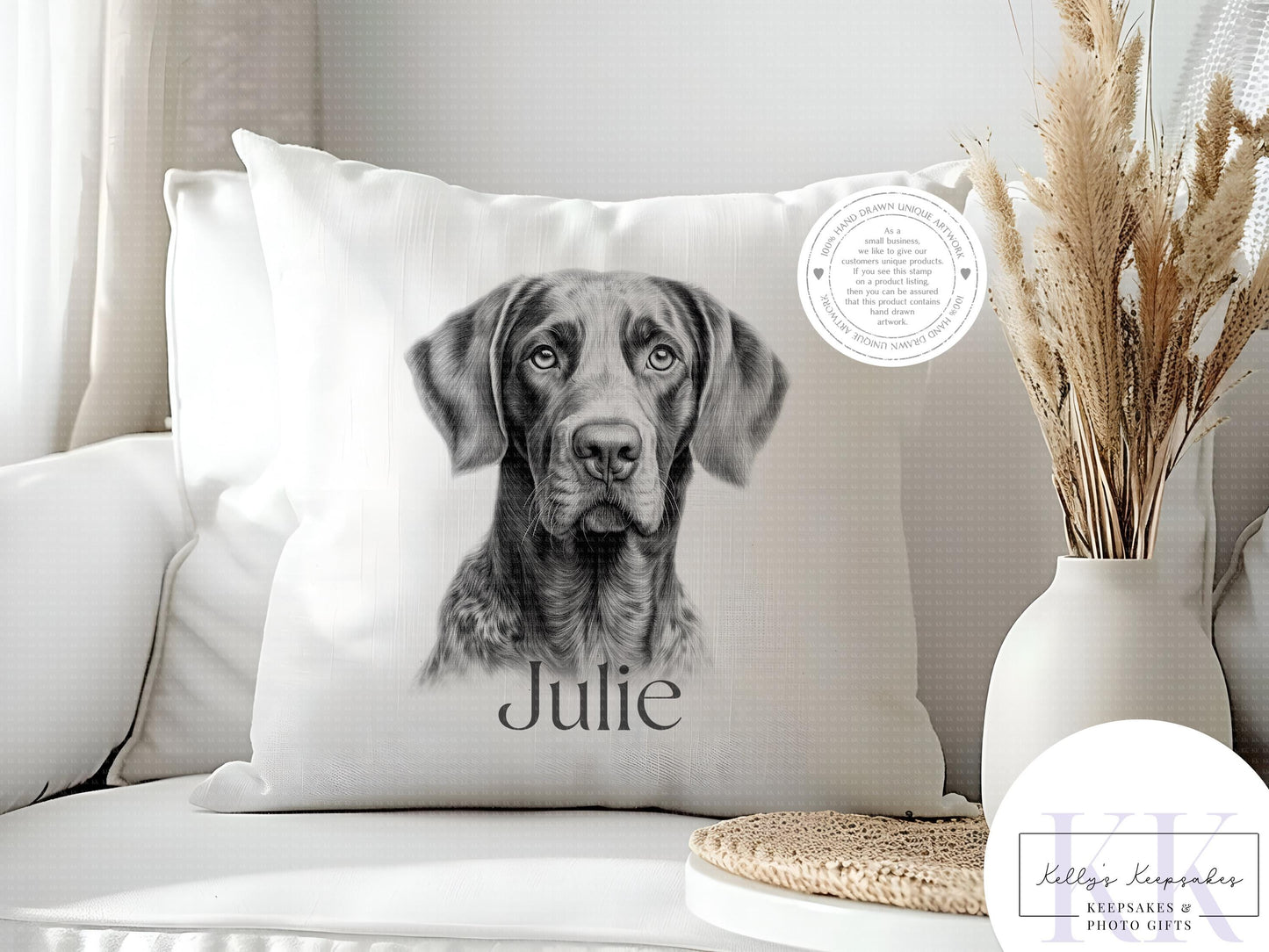 Personalised Sketchy German Short Haired Pointer - Cushion - Mug - Travel Mug - Shopping Bag - Hot Water Bottle - Personalised Gifts