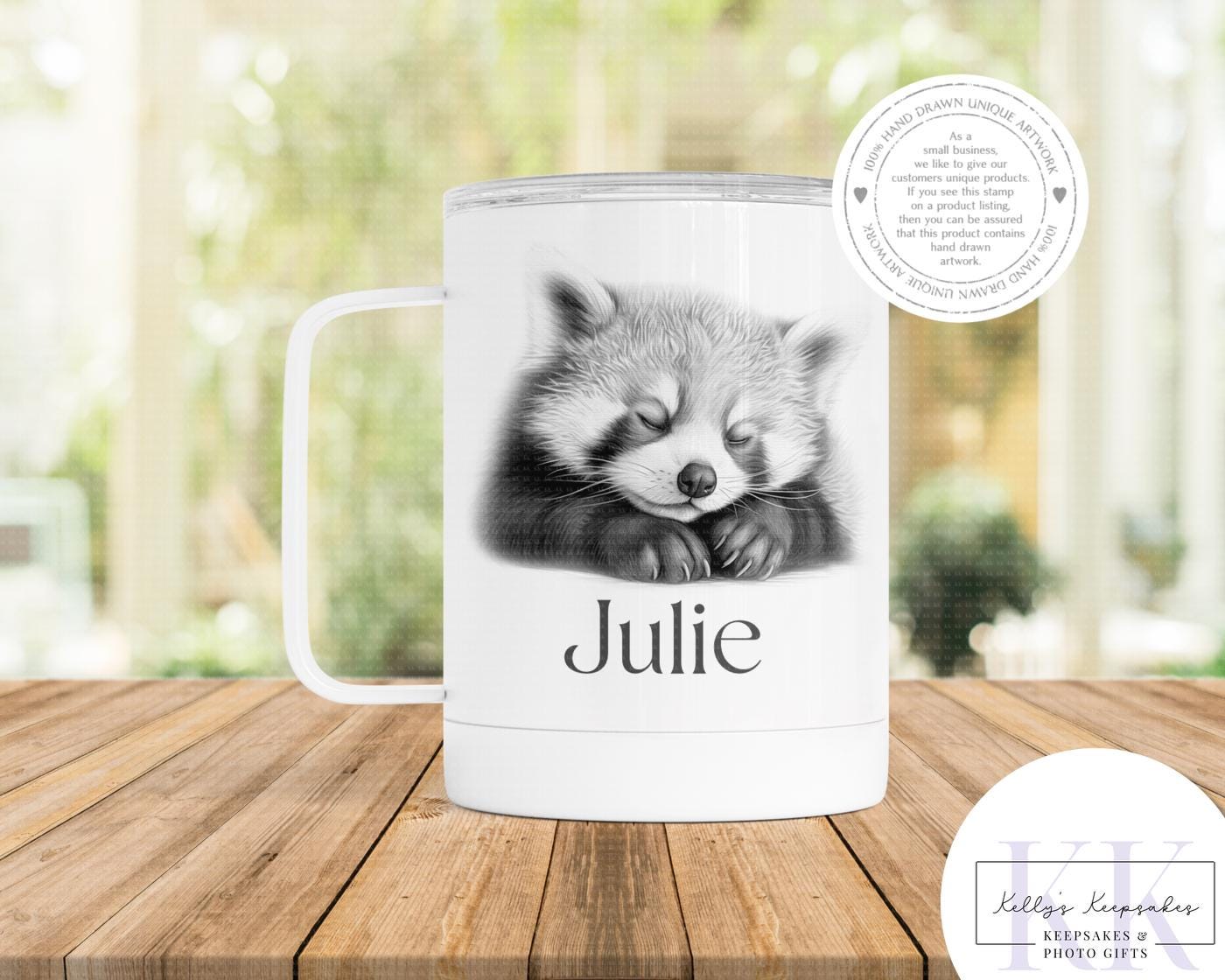 Personalised Sketchy Red Panda - Cushion - Mug - Travel Mug - Shopping Bag - Hot Water Bottle - Various Items - Personalised Gifts