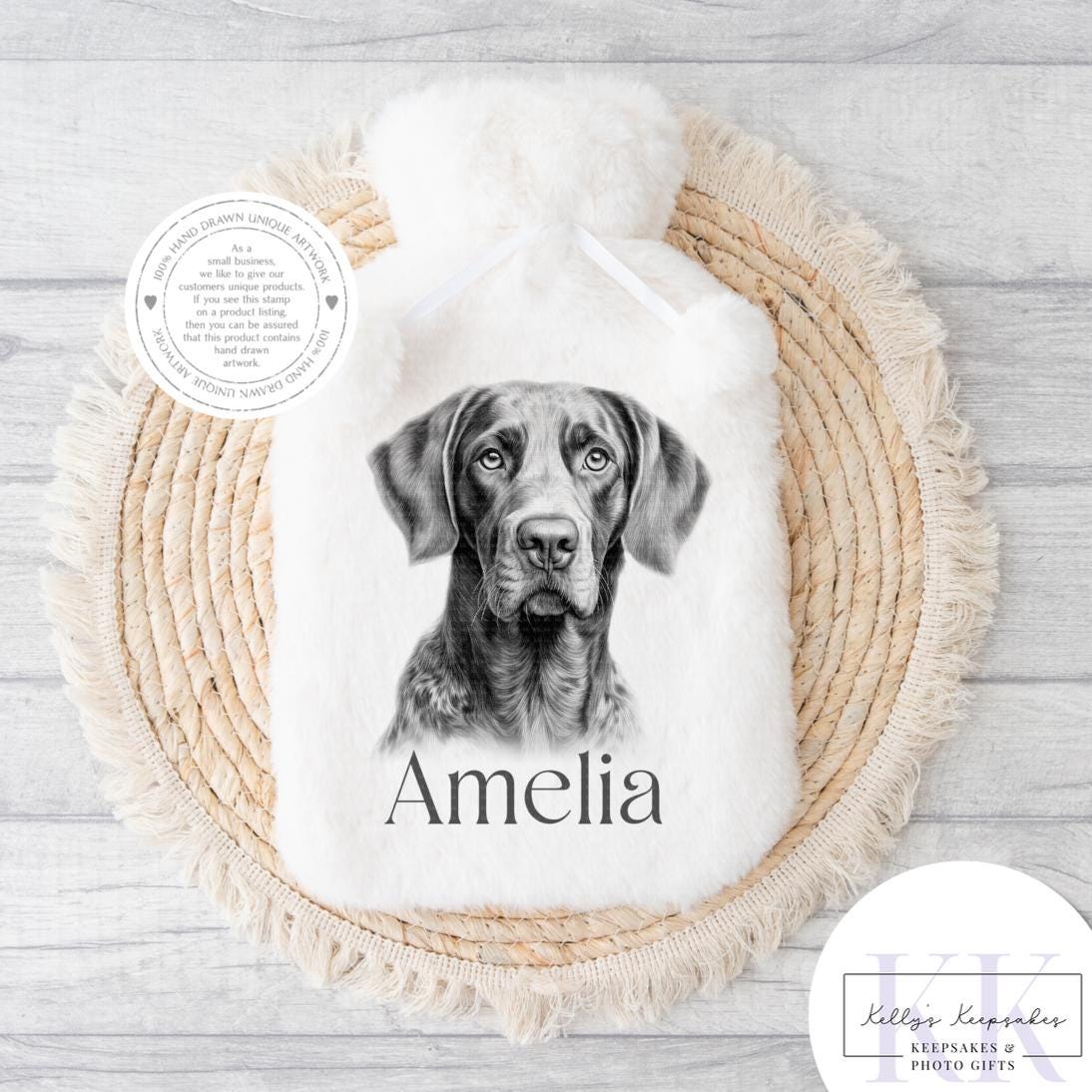 Personalised Sketchy German Short Haired Pointer - Cushion - Mug - Travel Mug - Shopping Bag - Hot Water Bottle - Personalised Gifts