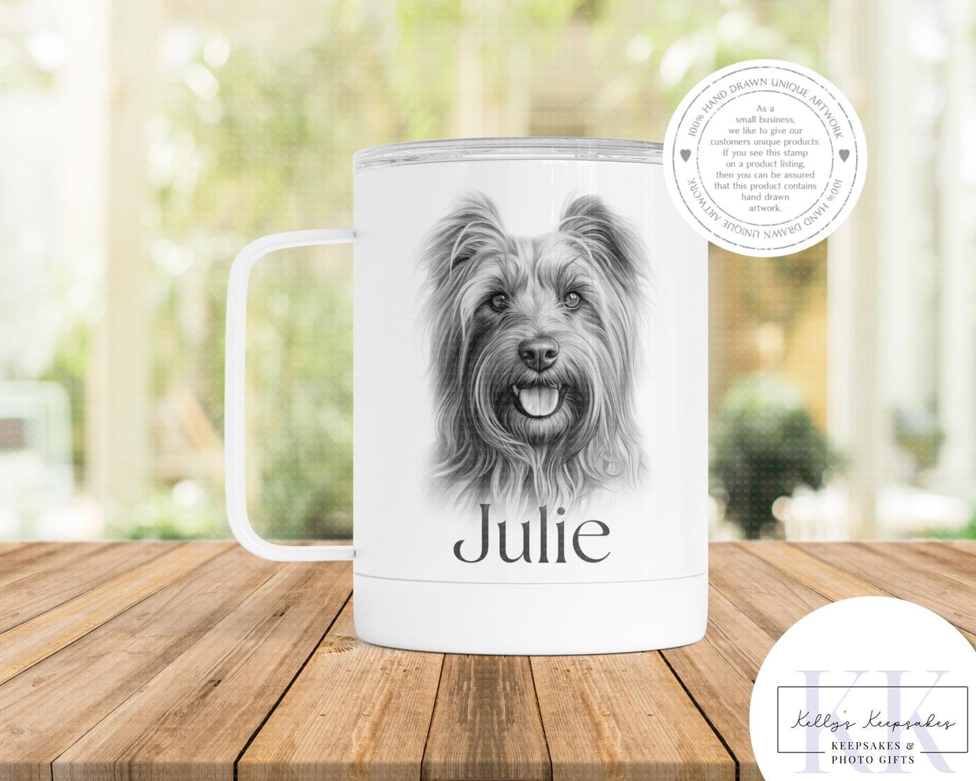 Personalised Sketchy Skye Terrier - Cushion - Mug - Travel Mug - Shopping Bag - Hot Water Bottle - Various Items - Personalised Gifts