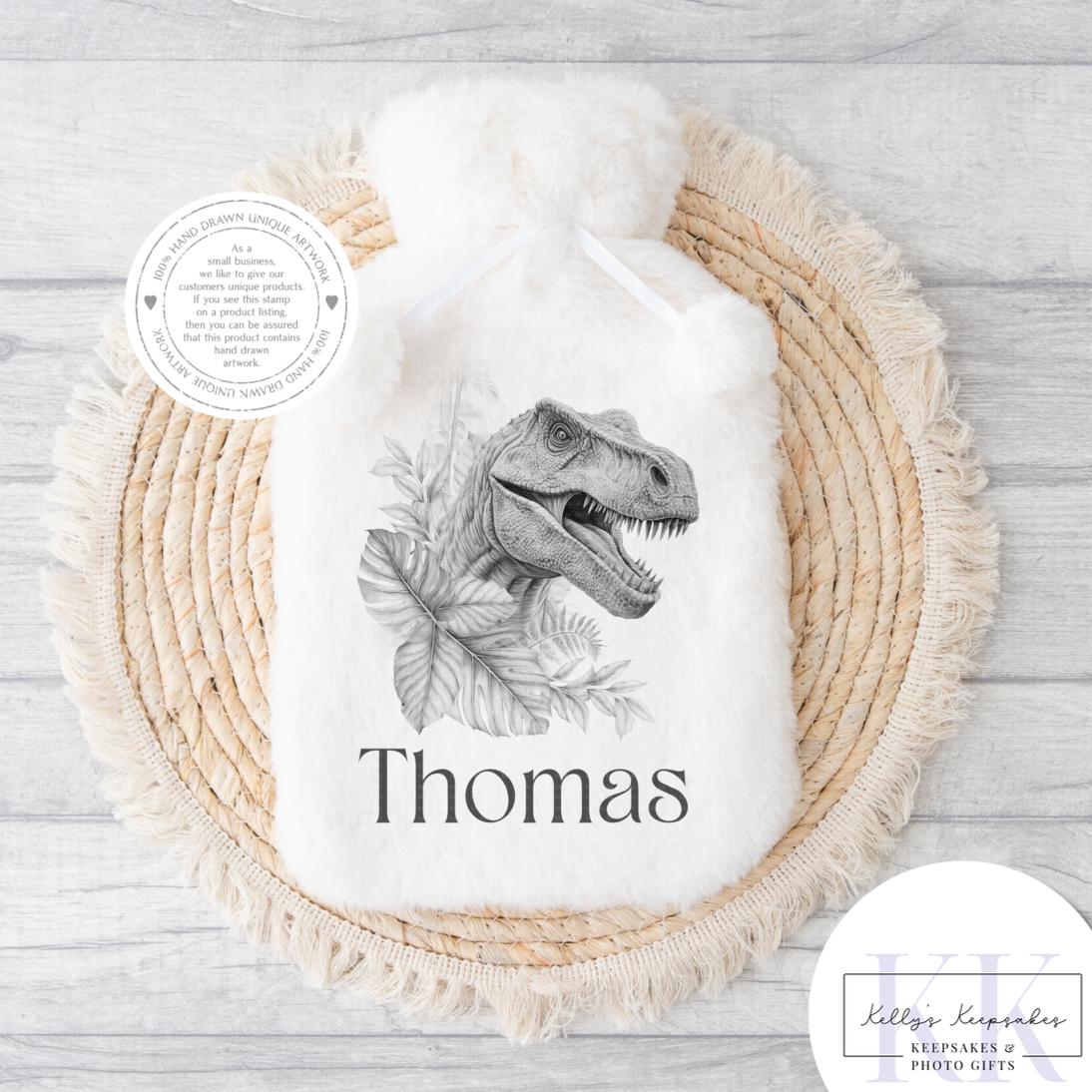 Personalised Sketchy Dinosaur T-Rex - Cushion - Mug - Travel Mug - Shopping Bag - Hot Water Bottle - Various Items - Personalised Gifts