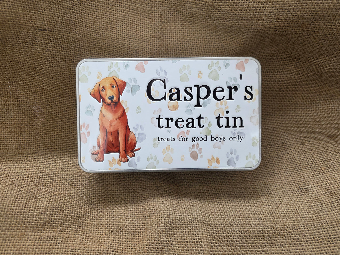 Dog Treat Personalised tin - for good boys only - 88 Dog Designs