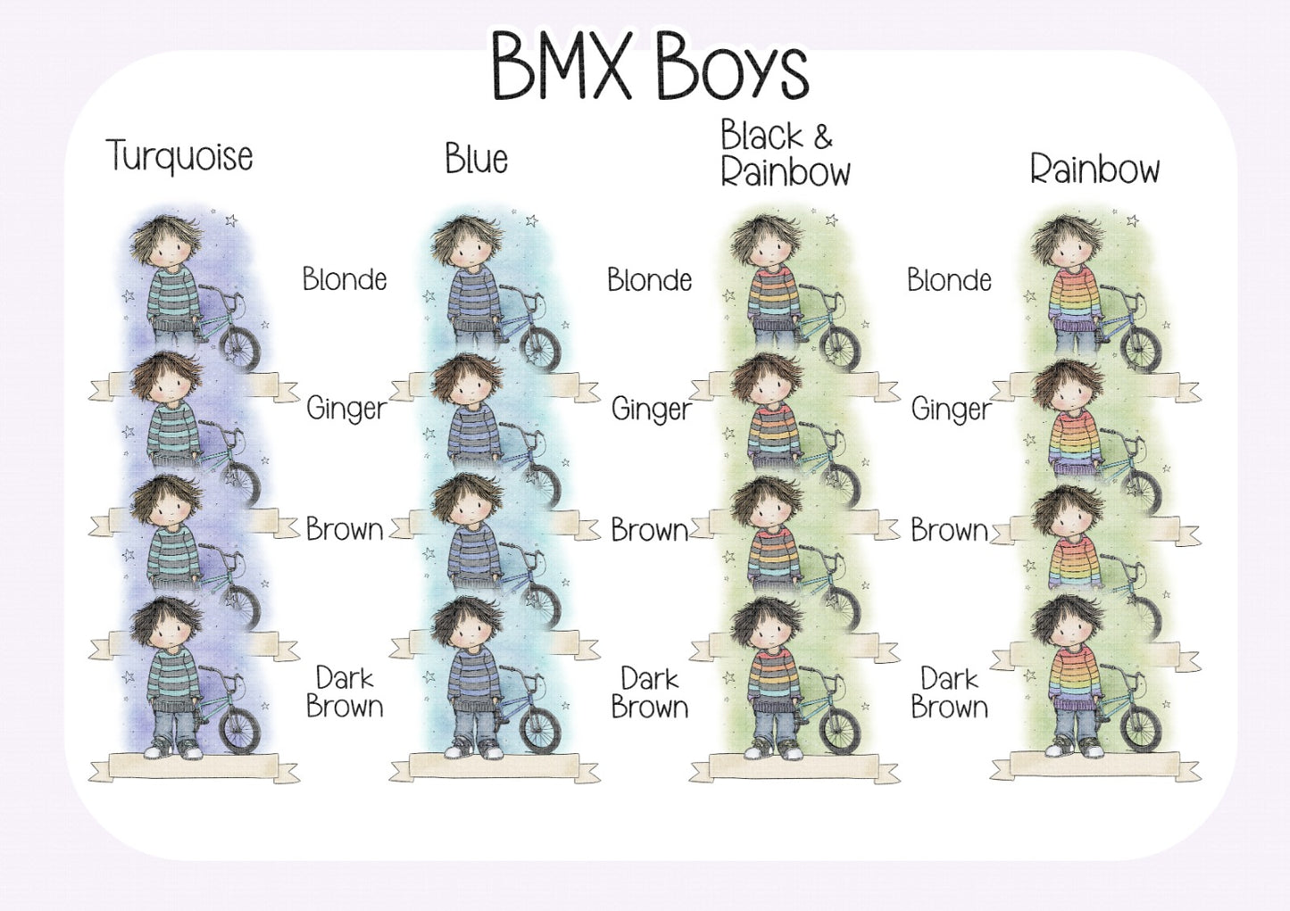 Personalised Boys Birthday Card with Bmx – Custom Name & Age
