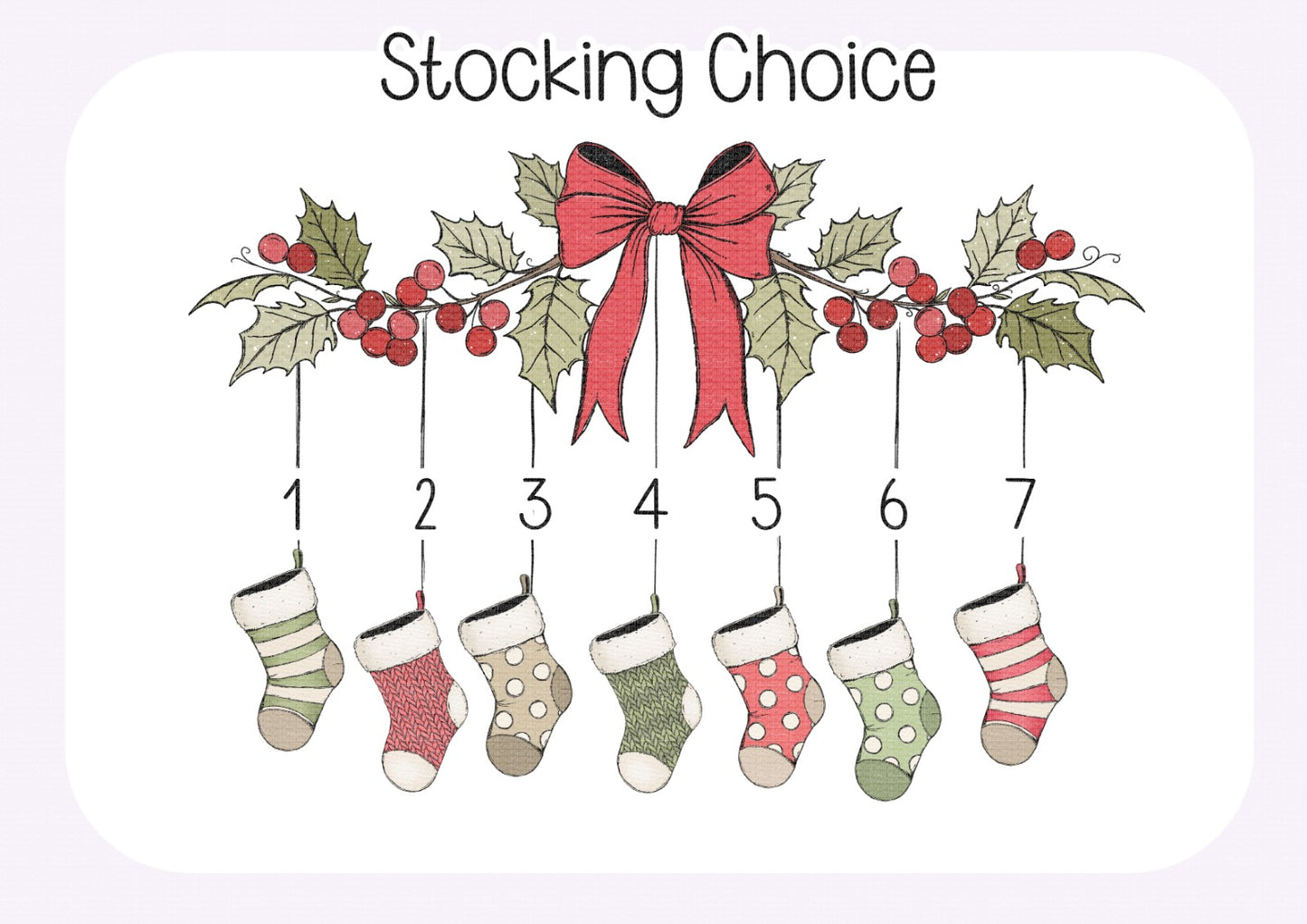 Personalised Christmas Stocking Cushion 30x50cm – Custom Family Names