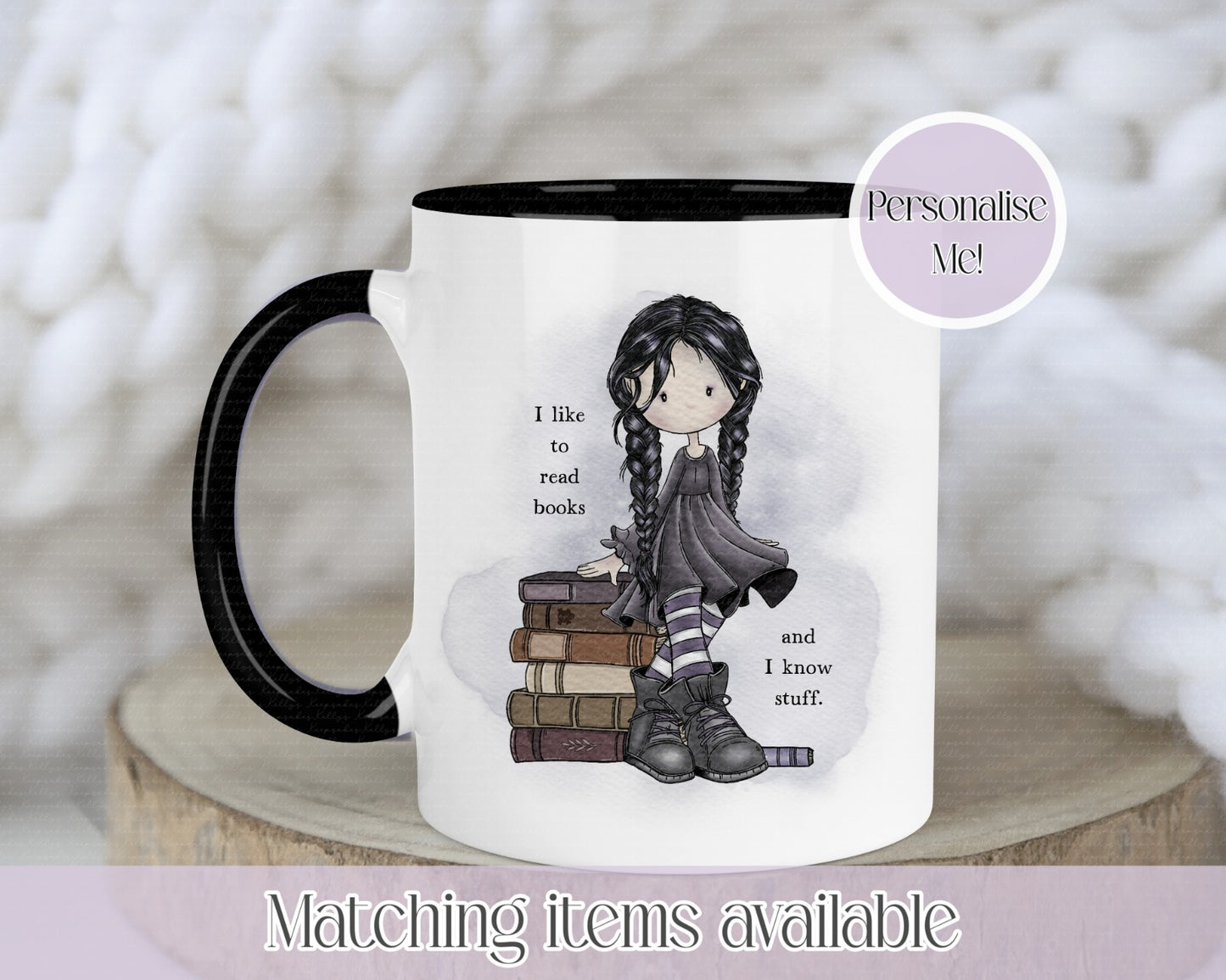 Goth Girl Mug - personalised alternative inspired mug - funny sweary quote
