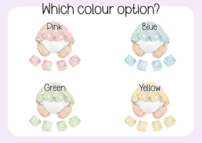 Congratulations on your baby girl or boy- new baby card - gift for baby - new parents