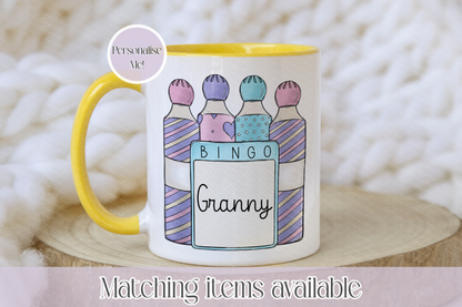 Bingo Dabbers Personalised  Mug  - eyes down custom mug - gift for her - bingo lover