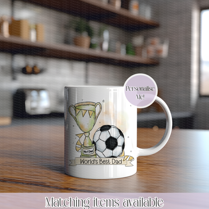 Doodle Football Doodle Personalised Mug - Gift For Him - Dad - Grandad - Father's Day - Birthday