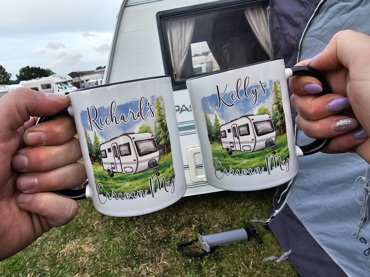 Personalised caravan mug - camping mug - coffee tea named funny cup - Caravanlife - gift for him - gift for her
