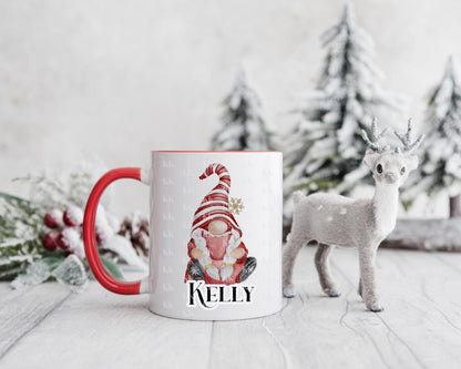 Gonk Couple Personalise Mug - Gonk Lovers - 1 or 2 Mugs - Christmas Mug - Stocking filler - For Him - For Her