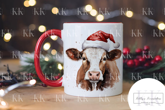 Christmas Farm Animal Personalised Mug - Farm Yard - Cow - Pig - Duck - And More - Stocking Filler- Animal Mug - For him - for her