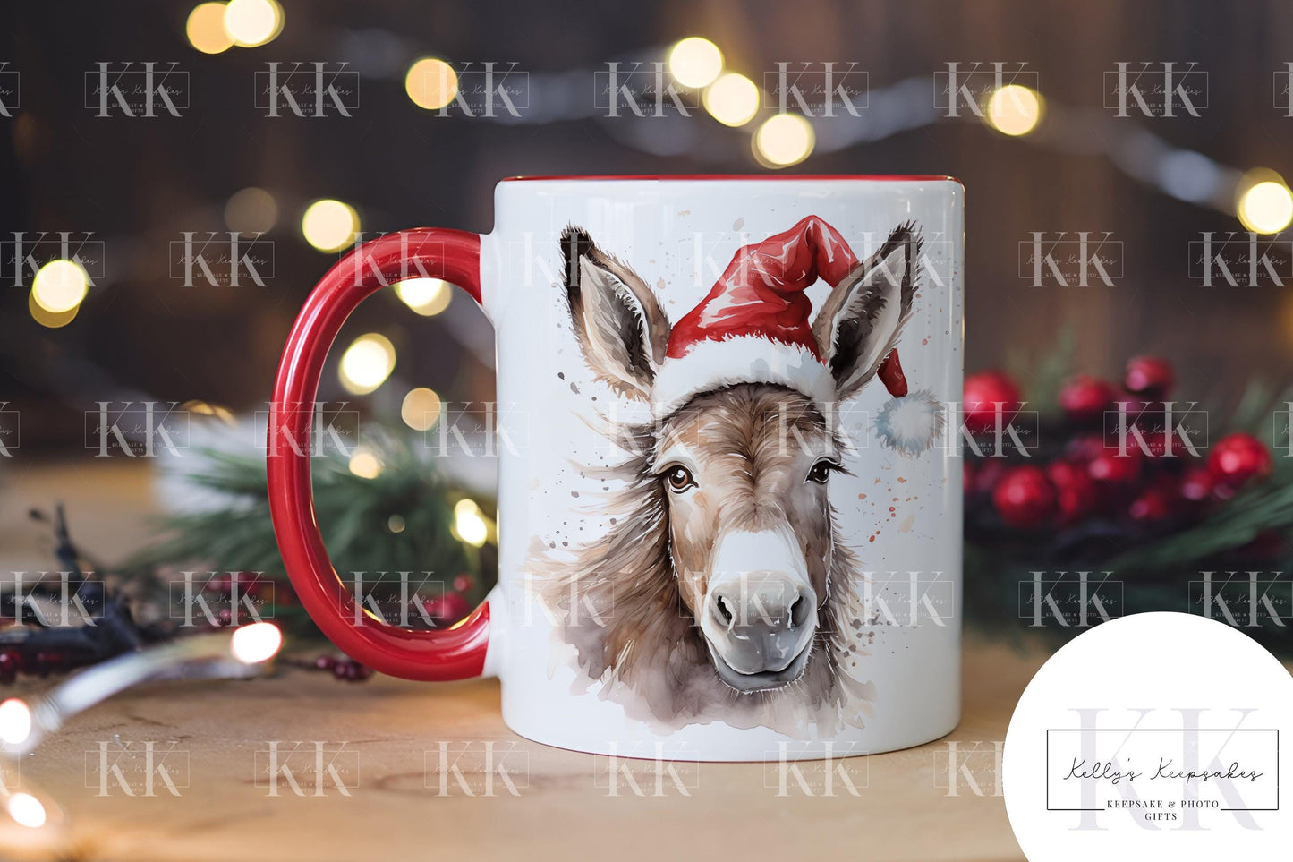 Christmas Farm Animal Personalised Mug - Farm Yard - Cow - Pig - Duck - And More - Stocking Filler- Animal Mug - For him - for her