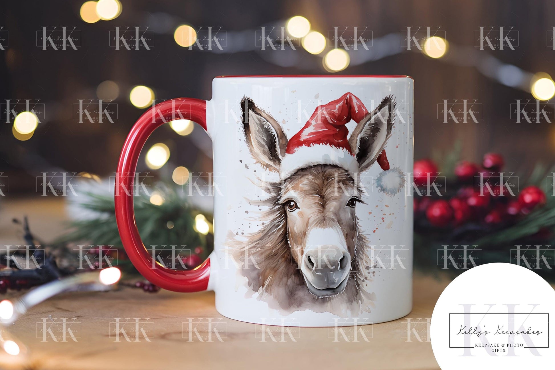 Christmas Farm Animal Personalised Mug - Farm Yard - Cow - Pig - Duck - And More - Stocking Filler- Animal Mug - For him - for her