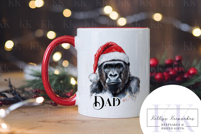 Christmas Animal Personalised Mug - Highland - Robin - Raccoon- Guinea Pig - And More - Stocking Filler- Animal Mug - For him - for her