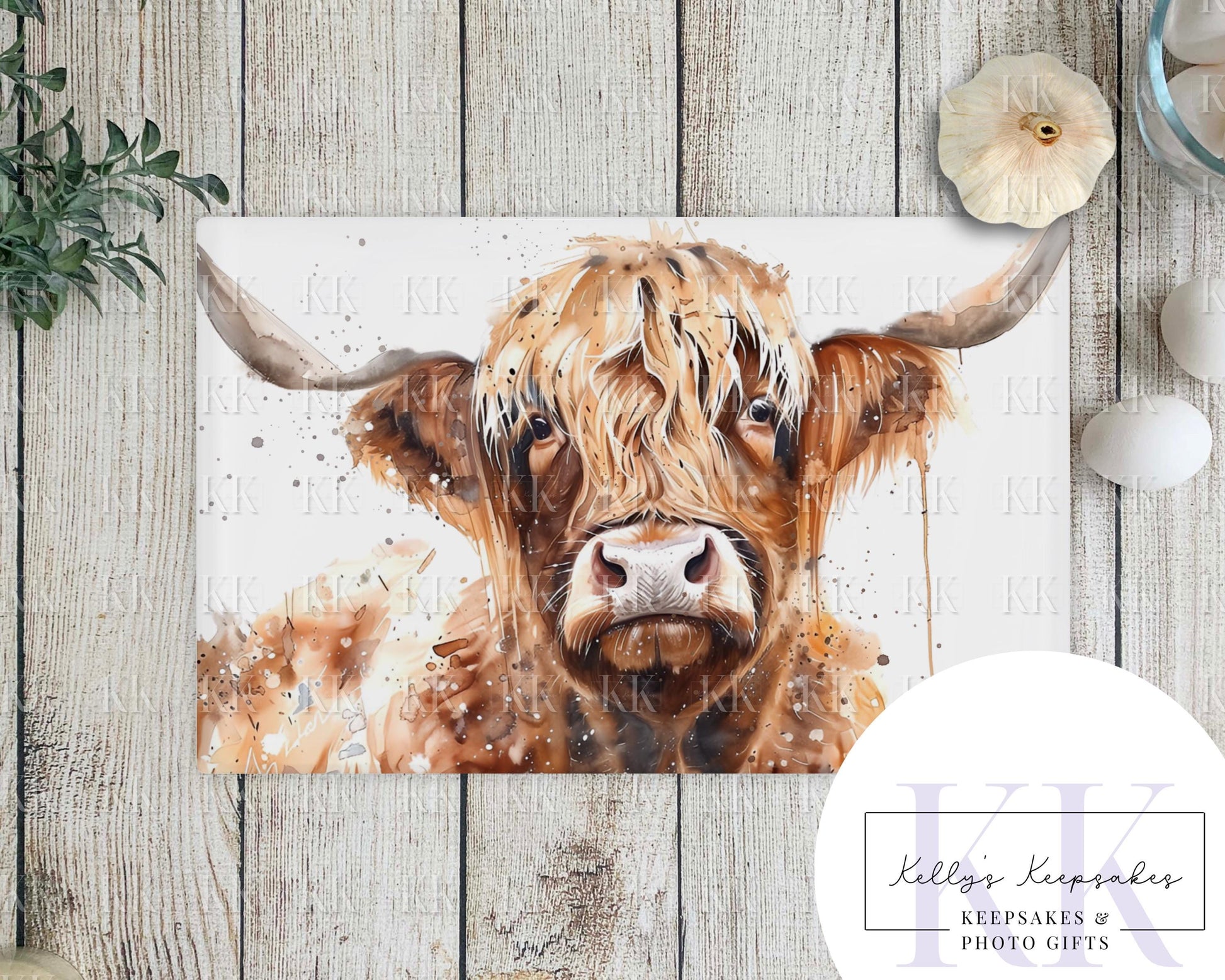 Farm Animal Glass Chopping Board - Work Top Saver - Highland Cow - Donkey -Pig - Sheep - Goat - Kitchen Decor -Farm Animals - country decor