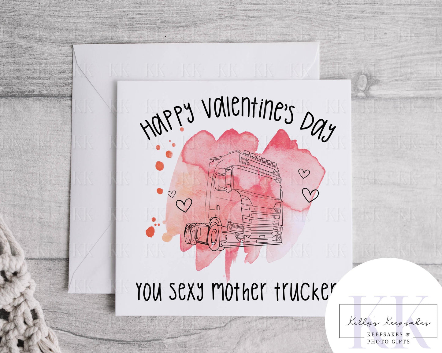 Scania Style Lorry Driver Valentines Day Card - You Sexy Tang - Trucker Valentines Card - Valentines Day - Trucking love you -Mother Trucker