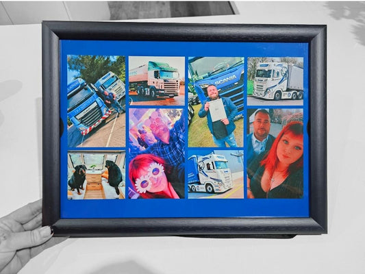 Personalised Photo Collage Laptray - Upto 8 Photos - Bean Bag Base - Personalised Gift