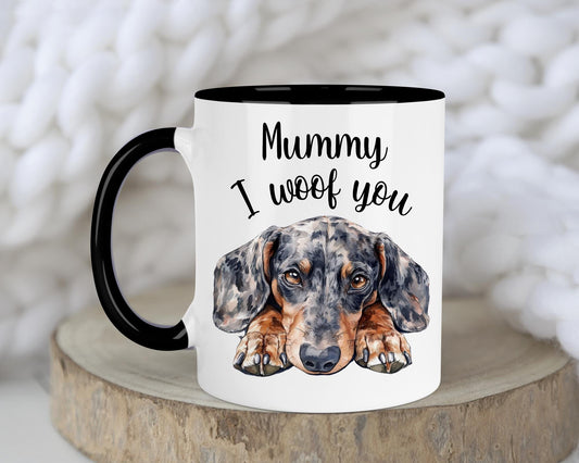 I woof you mummy - Dog Mother's Day Gift - Father's Day Gift - For Mummy - For Daddy - Different Breeds - From Dog Gift