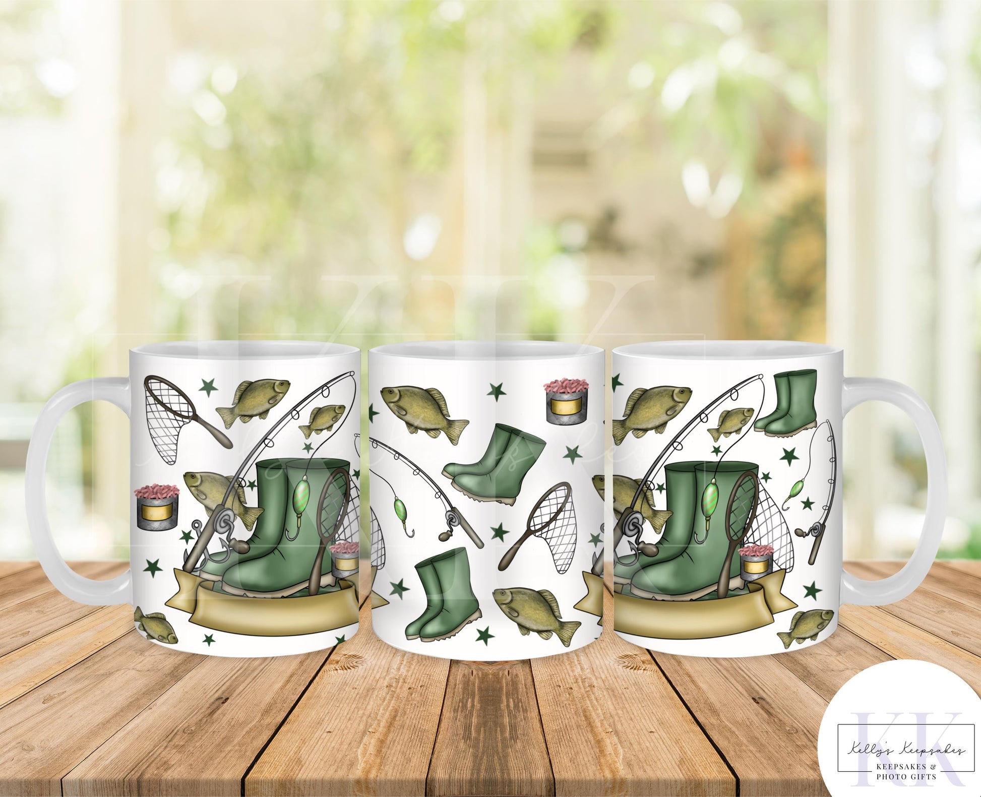 Personalised Fishing Mug - Fathers Day - Fishing Gift - Fishers Gift - Gift for him - Dad - Grandad
