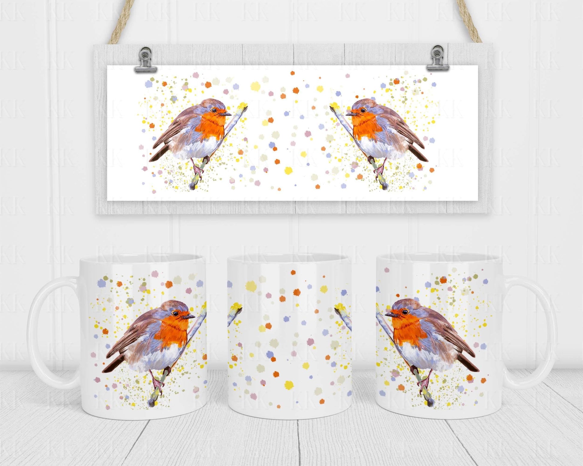 Robins appear when loved ones are near mug - Robin Mug - Text or no text