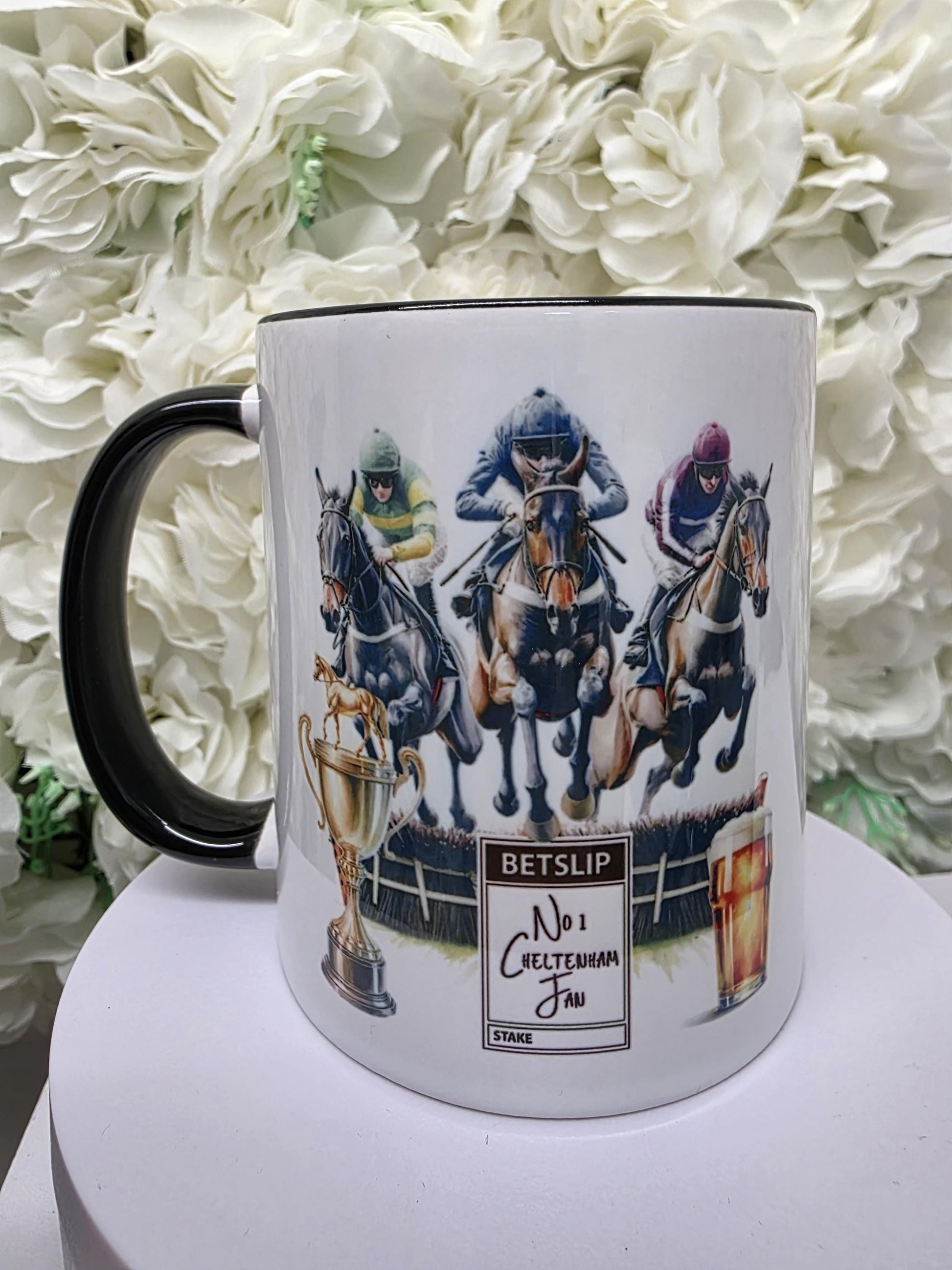 Horse Racing Mug - Horse Races - Betting Slip - Race Horse - Gift for him - Fathers Day - Custom Note
