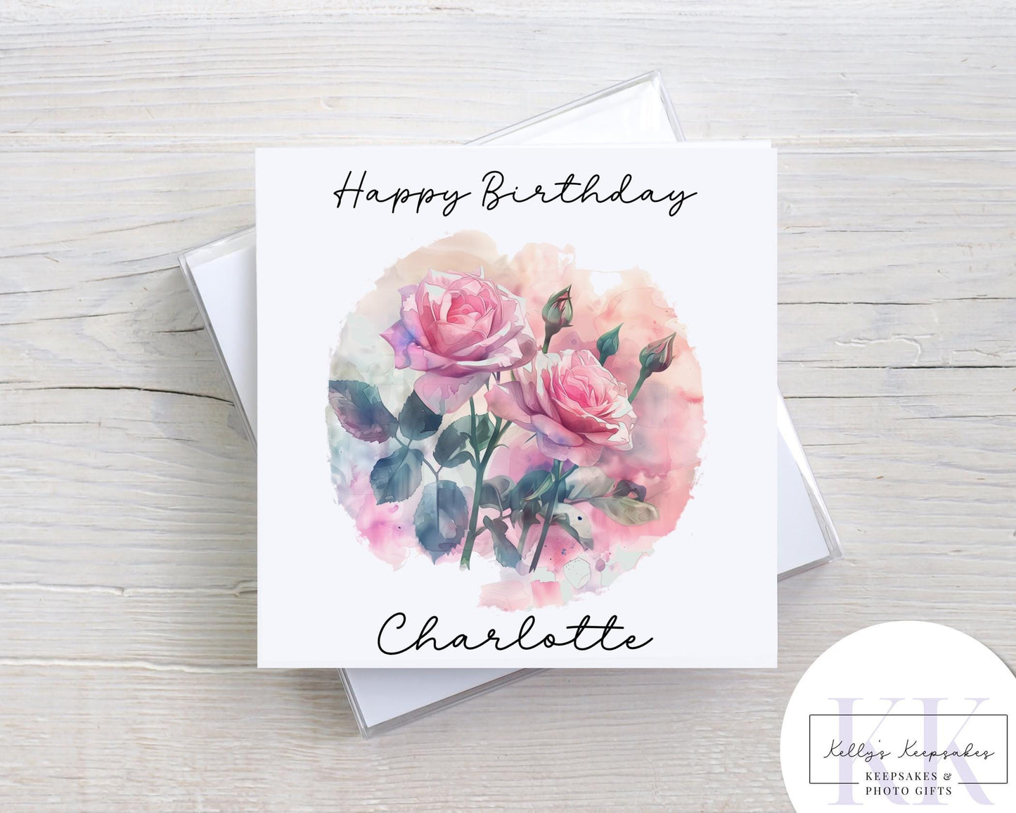 Birth Month Flowers Personalised Birthday Greeting Card - Birthday Card - Flower of month - Occasion Card - Card for her