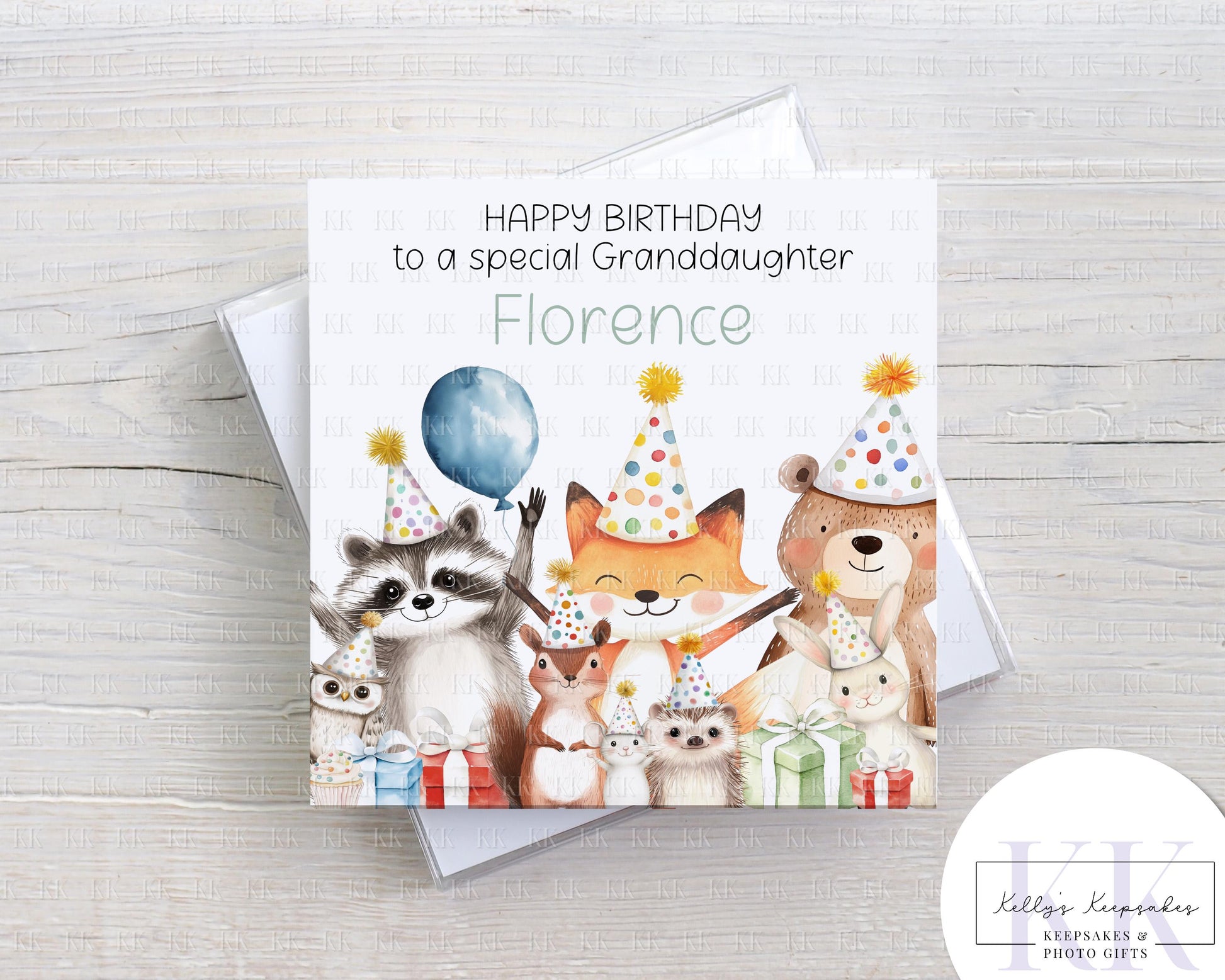Happy birthday Animal Themed Birthday Card - Cute Animal Card - Daughter - Son - Occasion Card For Kids